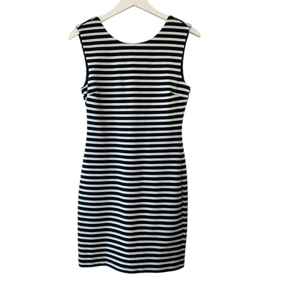 Juicy Couture Regal Angel Navy & White Stripe Ponte Dress Women's Size Small